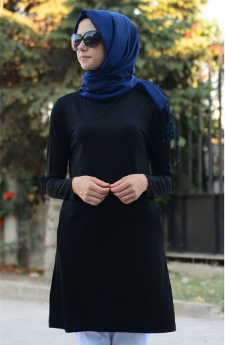 Tesettür Penye 3000B-01 Siyah