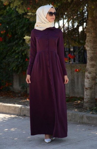 Robe Hijab Pourpre 0463Y-03
