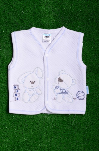 Kapitone Yelek 7076-02 Beyaz