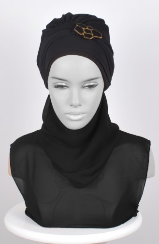 Black Ready to wear Turban 0211-14