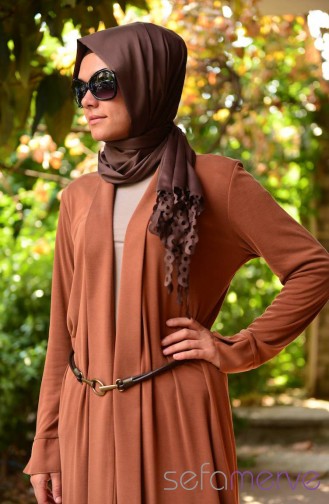 Knitting Cardigan ALD 7008-01 Tobacco Brown 7008-01