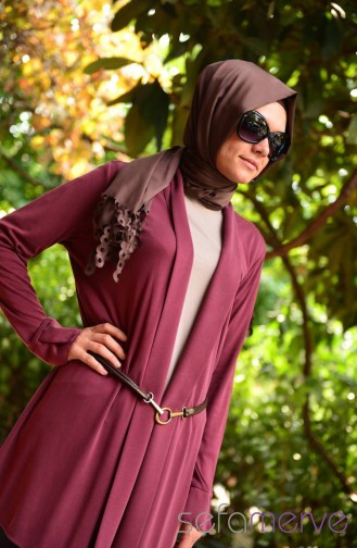 Knitting Cardigan ALD 7008-03 Claret Red 7008-03