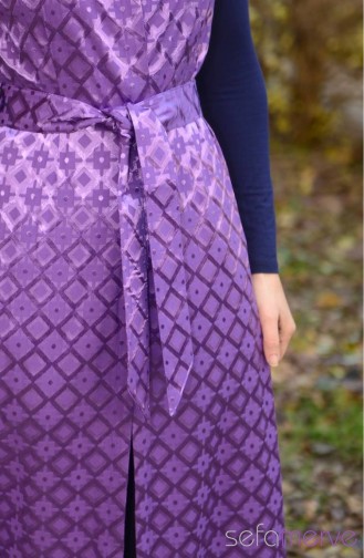 Long Vest 3942-01 Purple 3942-01