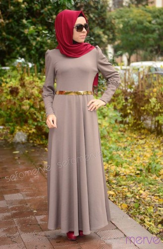 Nerz Hijab Kleider 4137J-02