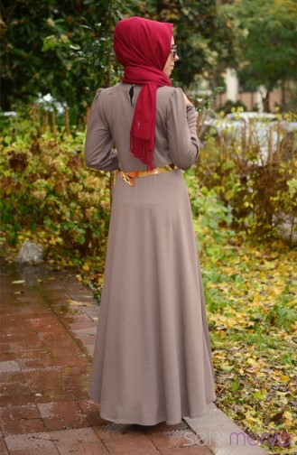 Mink Hijab Dress 4137J-02