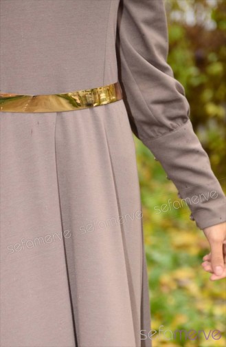 Mink Hijab Dress 4137J-02