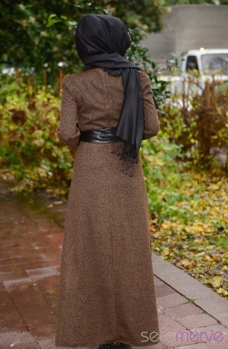 Robe Hijab Tabac 2093-03