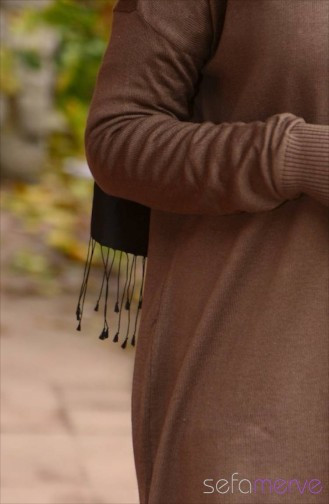 Triko Tunik 3224-08 Koyu Vizon