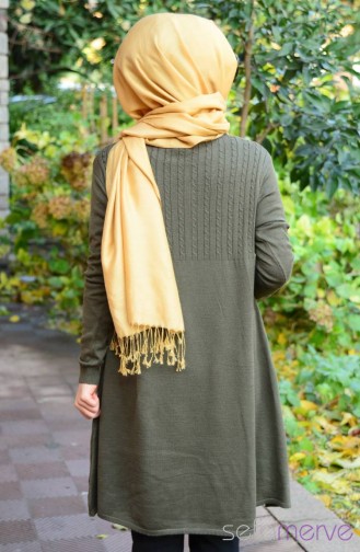 Triko Kazak 3233-03 Haki Yeşil
