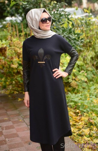 Hijab Tunic Combination WB 4132-02 Navy Blue 4132-02