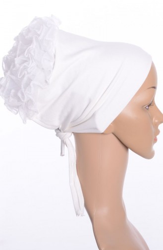 Elegance Bonnet a Forufrous Sans Couture -03 Creme 03