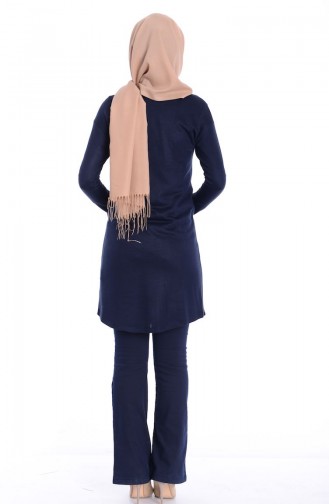 Tesettür Tunik 50674-05 Lacivert