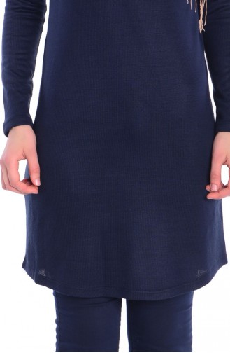 Tesettür Tunik 50674-05 Lacivert