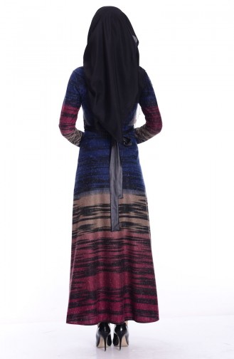 Saxe Hijab Dress 6964-02