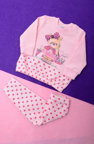 Pinkish Orange Baby Overall 12827-01
