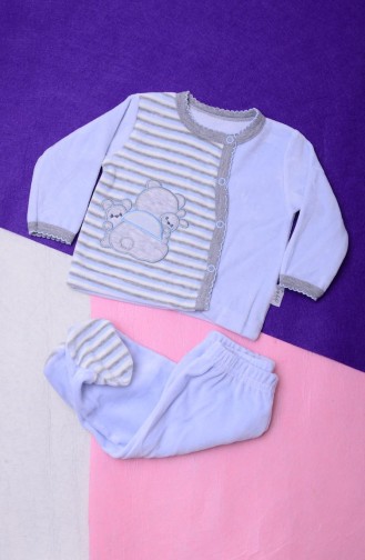 Blue Baby Overalls 12124-01
