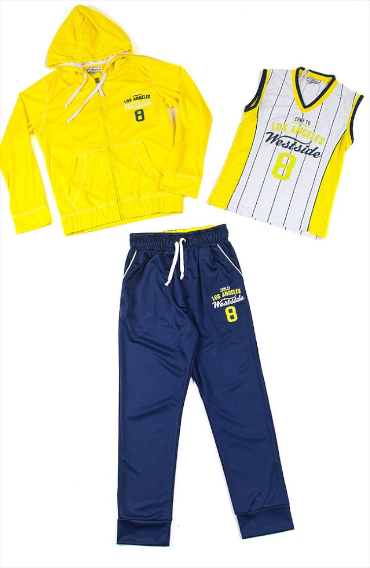 kids yellow sweatsuit