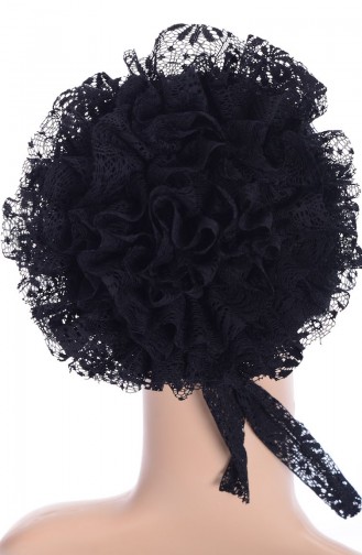 Bonnet a Dentelle 01 Noir 01