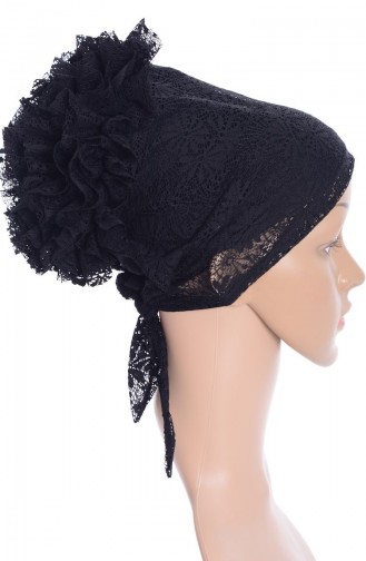 Bonnet a Dentelle 01 Noir 01