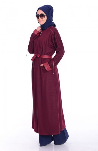 Hijab Abaya 0445-04 Weinrot 0445-04