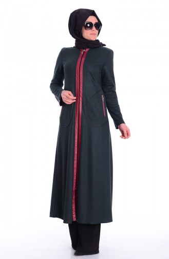 Khaki Abaya 0447-03