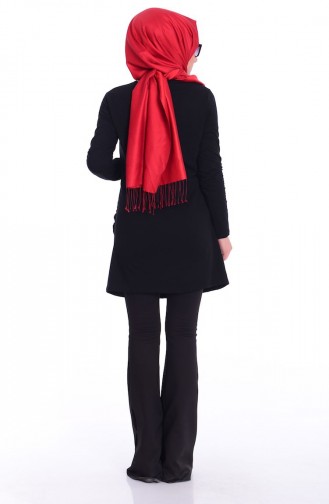 Tesettür Hamile Tunik 4266-01 Siyah