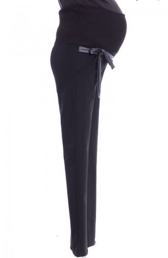 Tesettür Hamile Pantolon 4309-02 Siyah