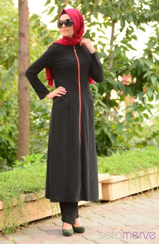 Robe Hijab Noir 7026-04