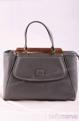 Grau Schultertasche 00837-04