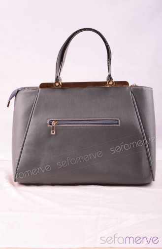 Grau Schultertasche 00837-04