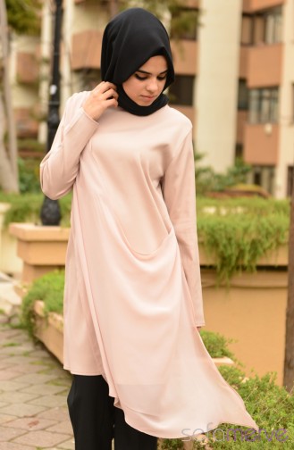 Aybikestil Tunik 44330-02 Pudra