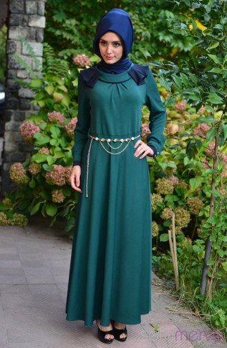 Green İslamitische Jurk 3053-05
