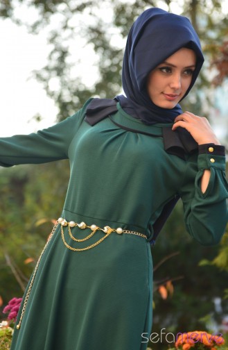 Green İslamitische Jurk 3053-05