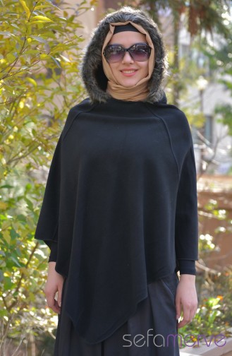 Kapşonlu Panço 01
