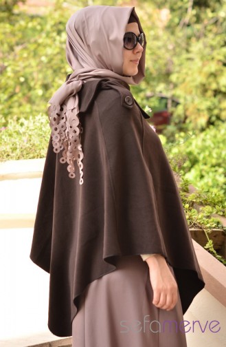 Brown Poncho 06
