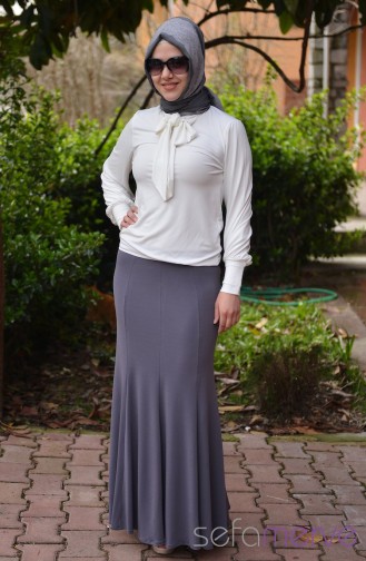 Belemir-Balık Etek 9515-04 Gri