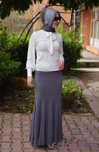 Belemir-Balık Etek 9515-04 Gri