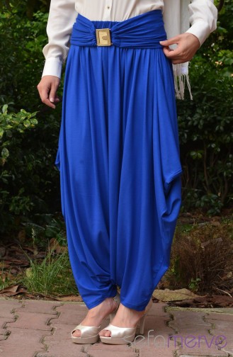 Belemir Butik Şalvar 7555-10 Saks