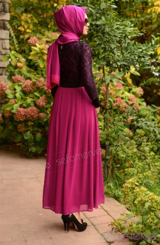 Hijab Dress Benim Se 0303-03 Fuchsia 0303-03