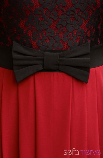 Tesettür Elbise Benim Se 0303-04 Bordo