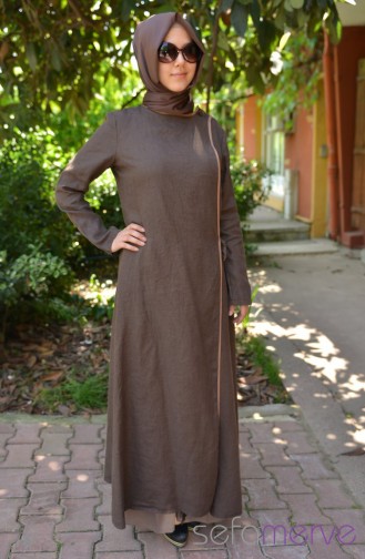 Abayas Couleur Brun 60101-04