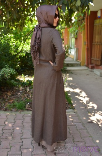 Abayas Couleur Brun 60101-04
