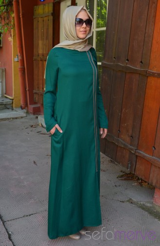 Green Abaya 60102-04
