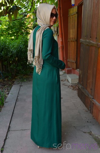 Green Abaya 60102-04