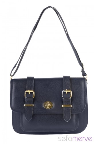 Dunkelblau Schultertasche 291-04