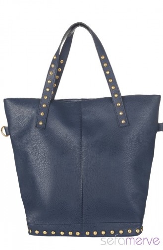 Navy Blue Shoulder Bag 338-03