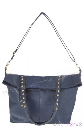 Navy Blue Shoulder Bag 338-03