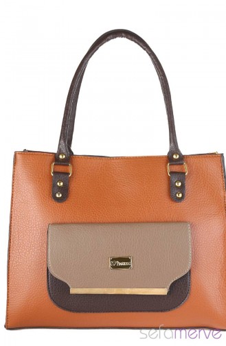 Bayan Çanta 351 03 Camel Vizon Kahverengi