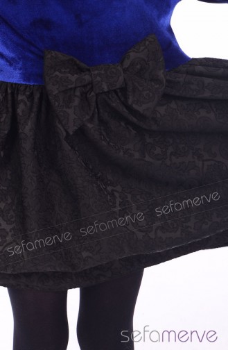 Belemir Çocuk Elbise 7587-02 Saks