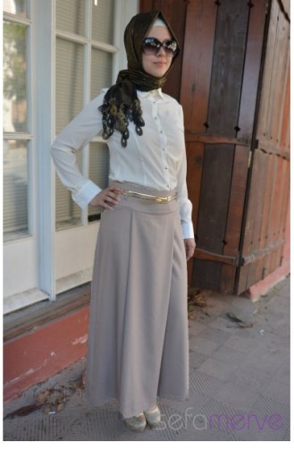 Pantolon Etek ALD 5098-03 Taş